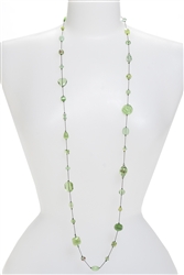 Annie Illusion Necklace - Peridot Green