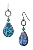 Paxton Drop Earring - Teal Abalone