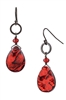 Paxton Drop Earring - Red Abalone