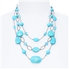 Brianna Tier Necklace -  Turquoise