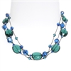 Ronnie Mae Necklace - Teal / Blue