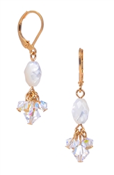 Andrea Drop Earring - White Mother of Pearl