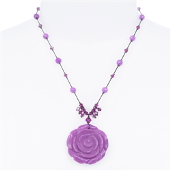 Andrea Necklace - Radiant Orchid Quartz