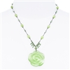 Andrea Necklace - Peridot Cats Eye