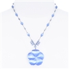 Andrea Necklace - Lt. Sapphire Cats Eye