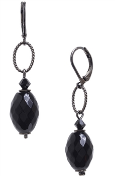 Ashley Drop Earring - Black Onyx