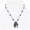 Allison Pendant Necklace - Black Luster Abalone