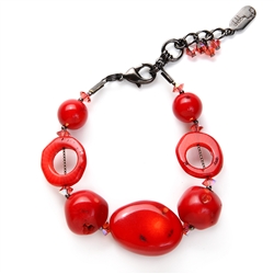 Brianna Bracelet - Coral