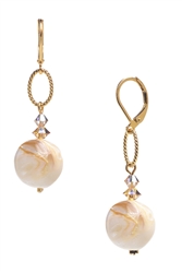 Brianna Drop Earring - Ivory Shell