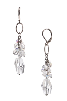 Brianna Long Earring - Crystal Mix