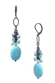 Brianna Long Earring - Turquoise