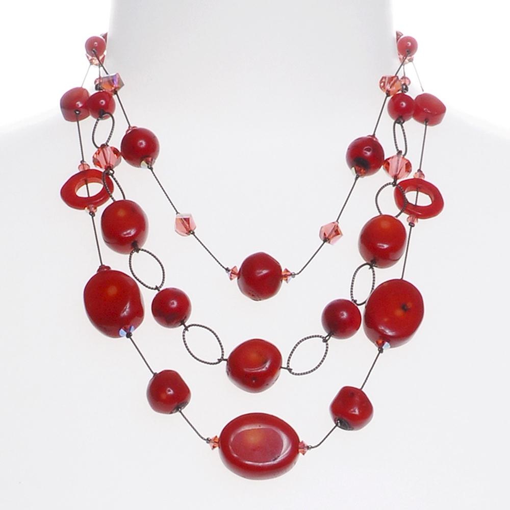 Raw Red Coral Necklace – Abiza