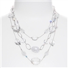 Brianna Tier Necklace -  Crystal Mix