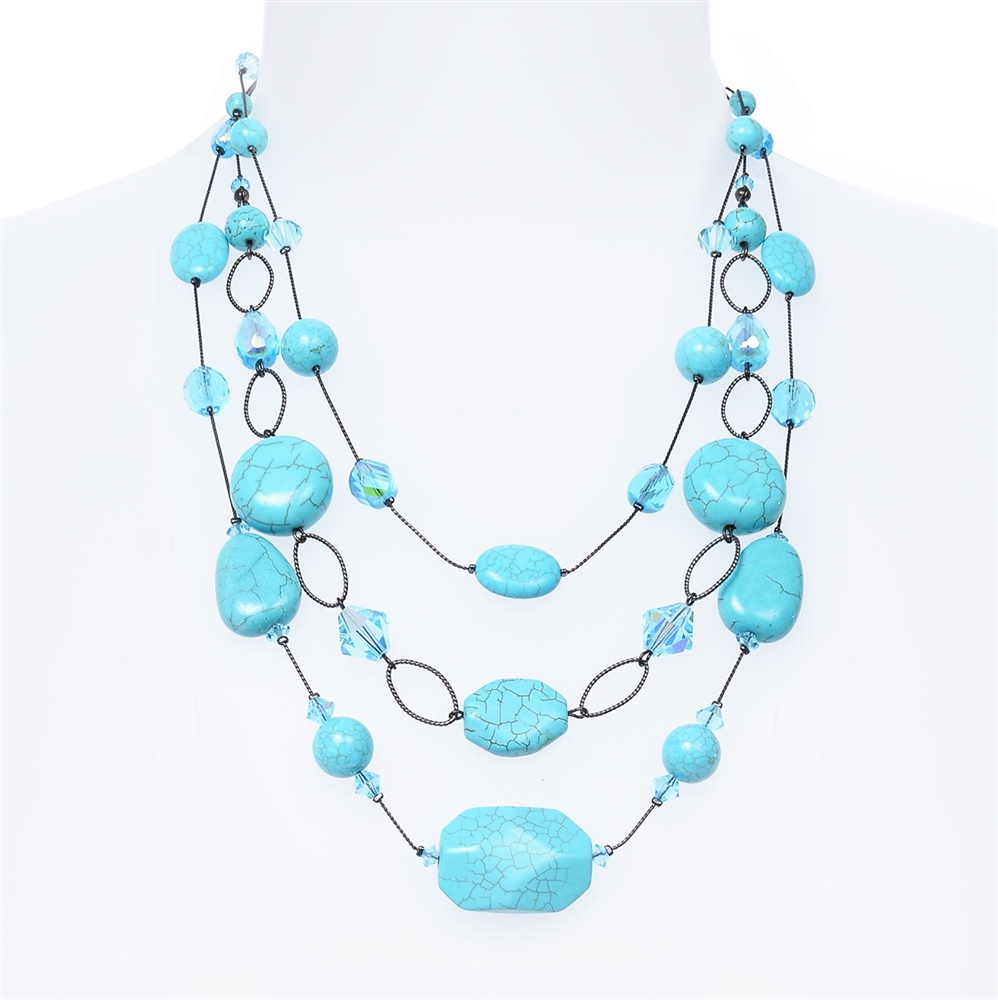 Teal stone necklace online