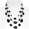 Brianna Tier Necklace - Jet