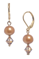 Clansy Pearl Drop Earring - Copper