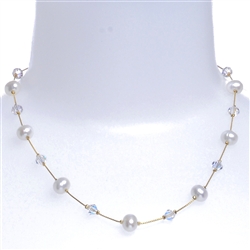 Clansy Pearl Necklace - Cream