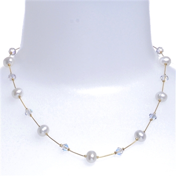 Clansy Pearl Necklace - Cream