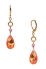 Carrie Drop Earring - Orange / Pink