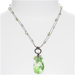 Carrie Necklace - Peridot Green