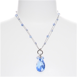Carrie Necklace - Light Sapphire