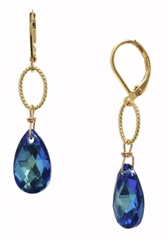 Elizabeth Drop Earring - Navy