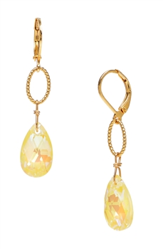 Elizabeth Drop Earring - Yellow