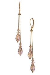 Felicia Double Dangle Earring - Light Colorado Topaz