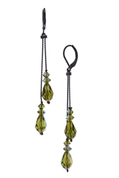 Felicia Double Dangle Earring - Olivine