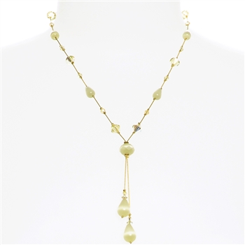 Felicia Necklace - Soft Yellow