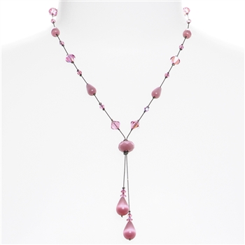 Felicia Necklace - Pink