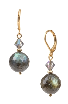 Giselle Drop Earring - Grey Iridescent