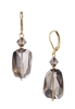 Giselle Drop Earrings - Smokey Quartz