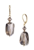 Giselle Drop Earrings - Smokey Quartz