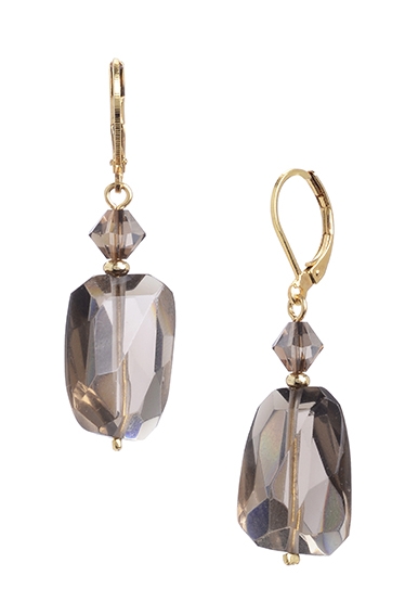 Smoky Topaz Drop Earrings - Verdier Jewelry