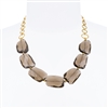 Giselle Necklace - Smokey Topaz