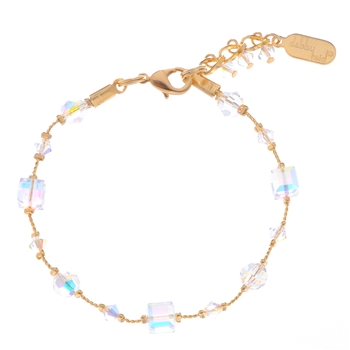 Heidi Bracelet - Crystal Aurora Borealis