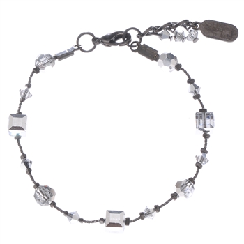 Heidi Bracelet - Silver Crystal