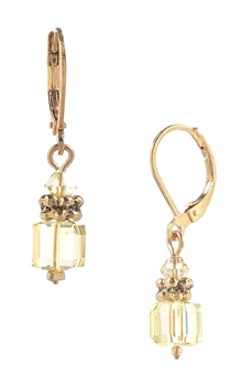 Heidi Drop Earring - Yellow