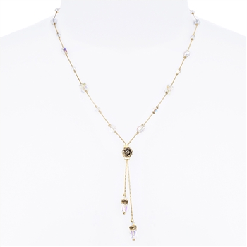 Heidi Necklace - Crystal Aurora Borealis