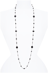 Hailey Long Necklace - Black Onyx