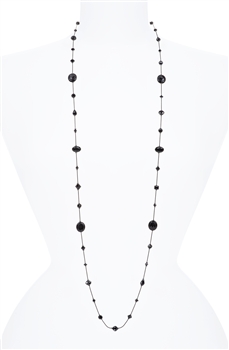 Hailey Long Necklace - Black Onyx