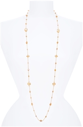 Hailey Long Necklace - Golden Shimmer