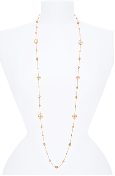 Hailey Long Necklace - Golden Shimmer