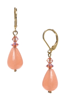 Annie Drop Earring - Coral