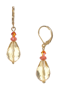 Annie Drop Earring - Orange / Yellow Multi