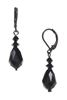 Annie Drop Earring - Jet Black