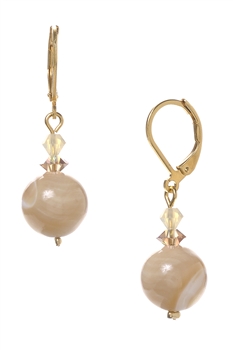Annie Drop Earring - Natural Ivory