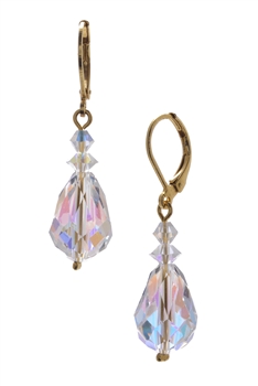 Annie Drop Earring - Clear Crystal