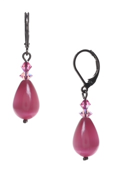 Annie Drop Earring - Pink